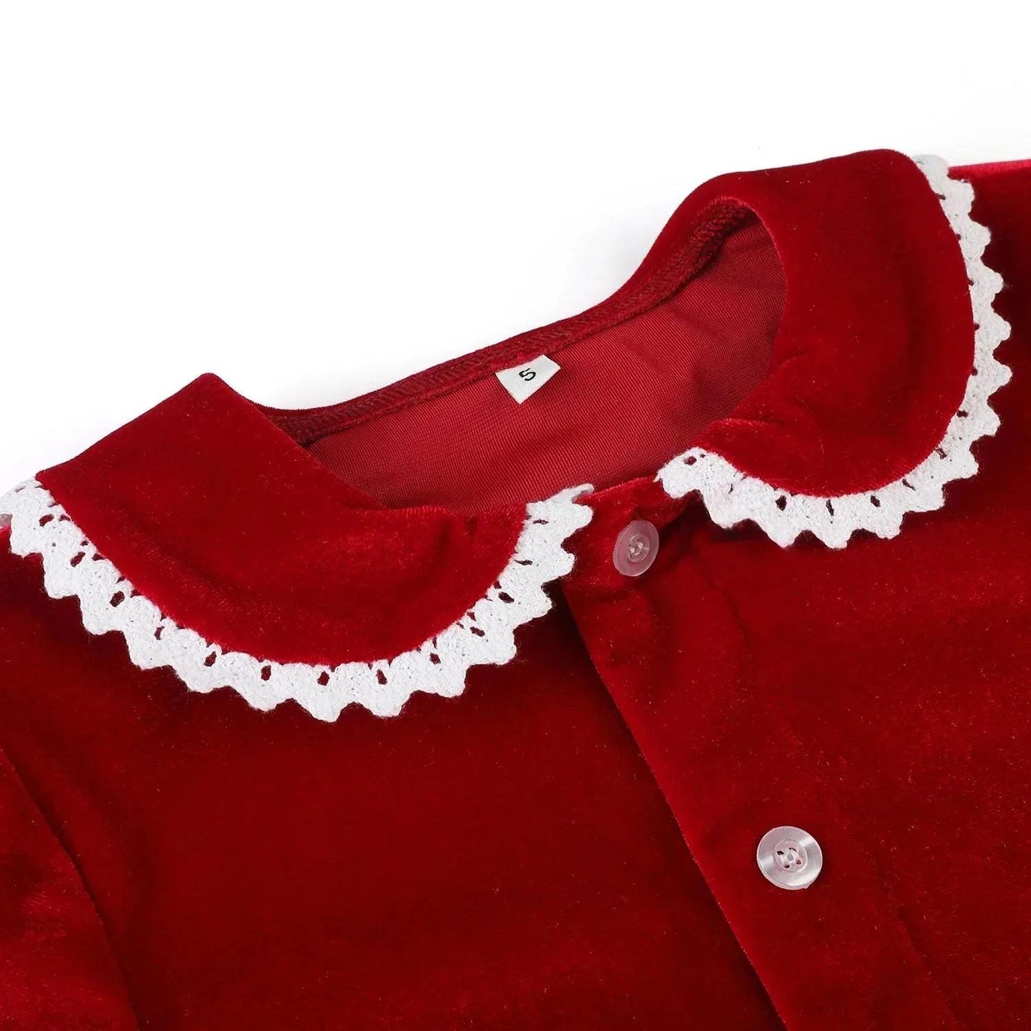 1st Christmas, Personalized Red Christmas Family Matching Outfits - Festive Ruffle Set for Girls and Boys with Name Embroidery - Perfect for Christmas Eve