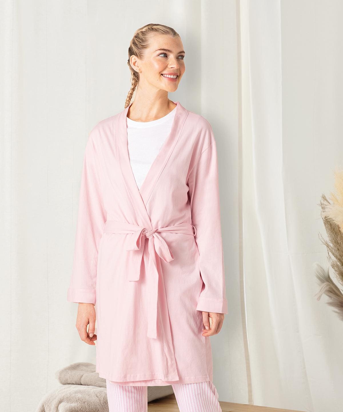 Personalized Bride Robe – Custom Name Cotton Kimono Robe – Wedding Gift Robe for Bridesmaids – Embroidered Women's Dressing Gown