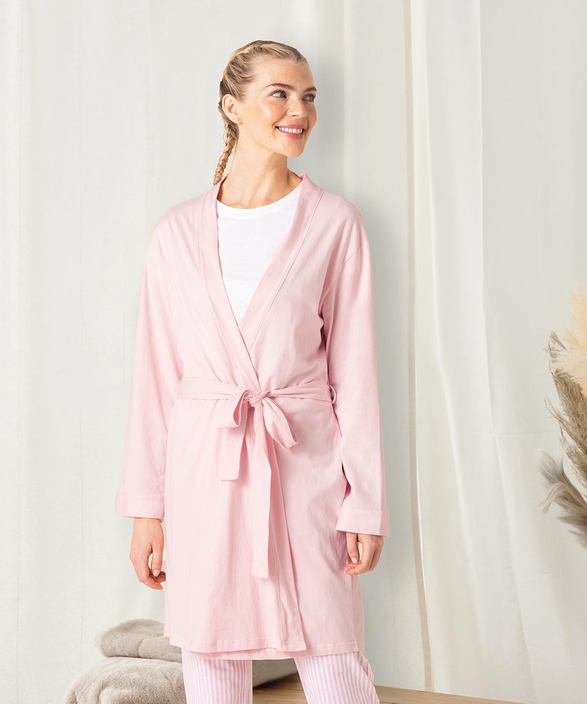 Personalized Bride Robe – Custom Name Cotton Kimono Robe – Wedding Gift Robe for Bridesmaids – Embroidered Women's Dressing Gown