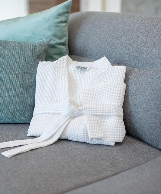 Personalised Couples Waffle Kimono Robes β His & Hers Custom Name Embroidered | The Bunny Hat