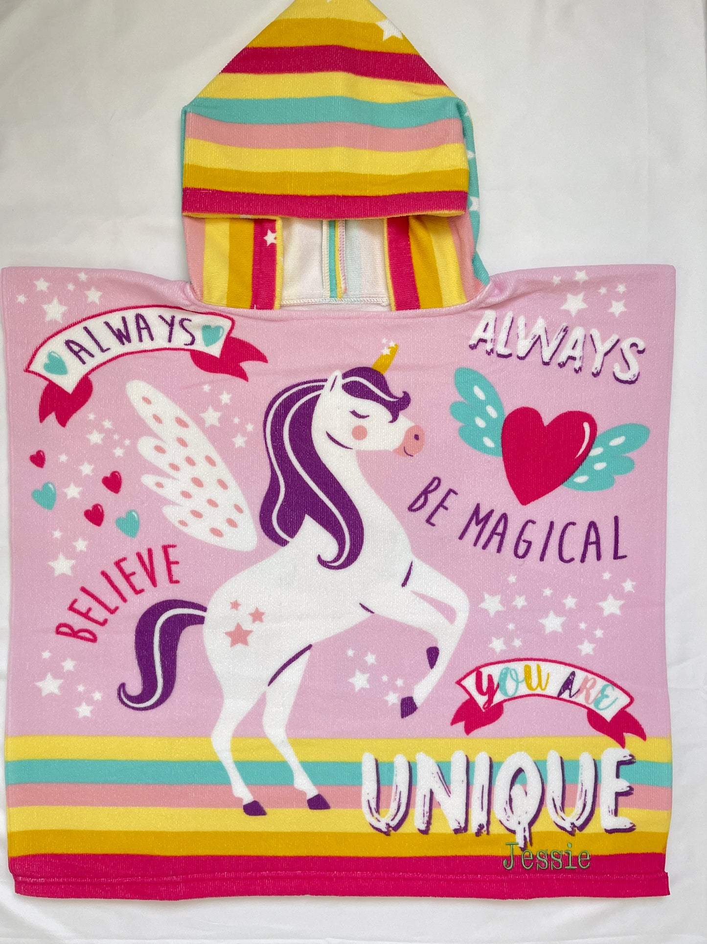 Kids Hooded Poncho Towel – Quick-Dry Microfibre Wrap for Beach & Pool | The Bunny Hat