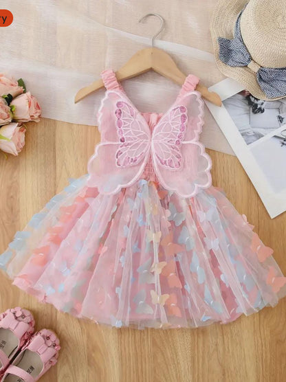 Custom Girls Birthday Dress UK | First Birthday Cake Smash Outfit | Personalised Embroidered Name