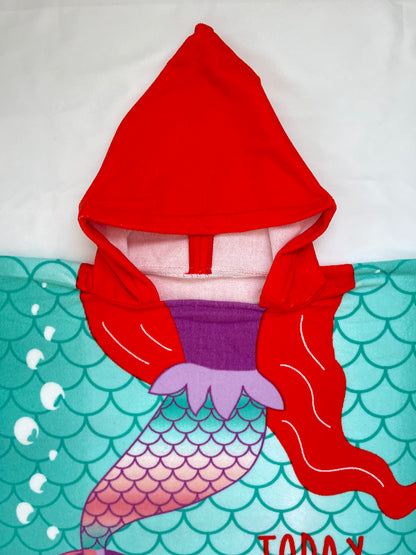Kids Hooded Poncho Towel – Quick-Dry Microfibre Wrap for Beach & Pool | The Bunny Hat