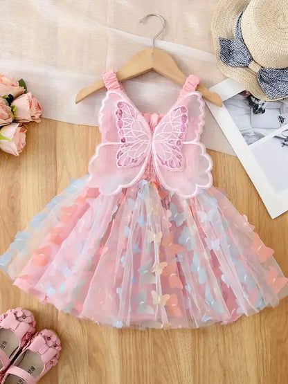 Custom Girls Birthday Dress UK | First Birthday Cake Smash Outfit | Personalised Embroidered Name