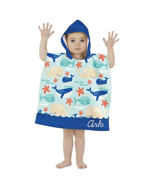 Kids Hooded Poncho Towel – Quick-Dry Microfibre Beach Towel –TV and Celebrity Theme  Soft, Absorbent & Fun for Boys and Girls